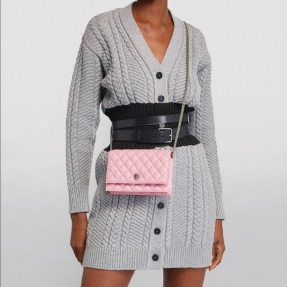 ❌❌SOLD NWT Alexander McQueen Skull Quilted Shoulder Bag - Picture 3 of 10